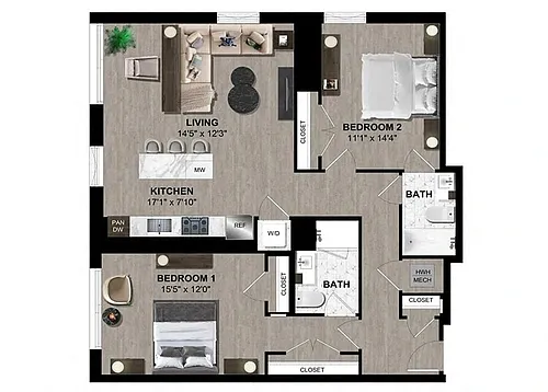 Floor plan B110