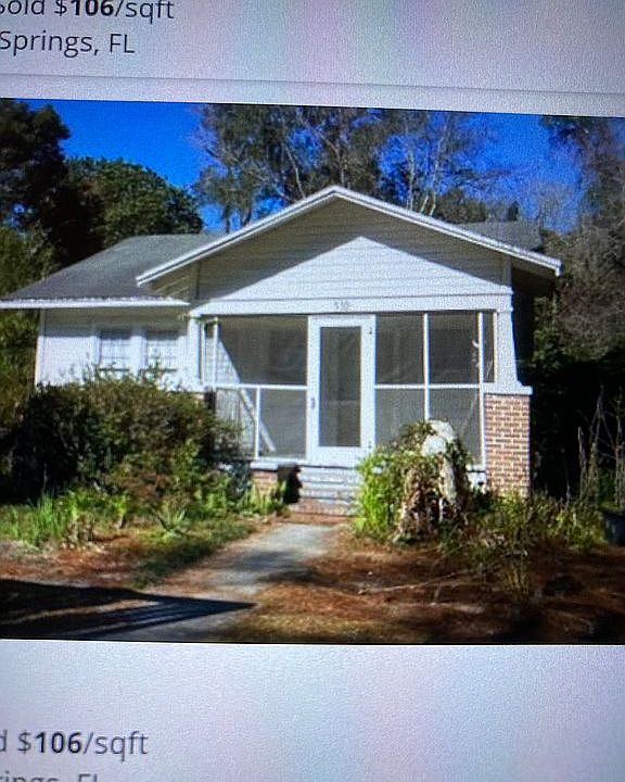 Street view.   Screen porch