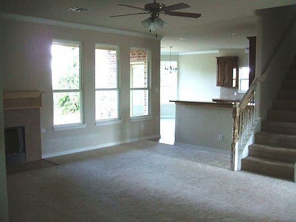 Large windows open to the private yard