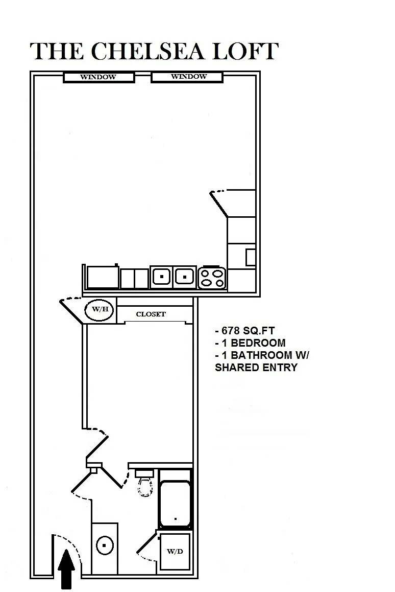 Floor plan Chelsea Loft