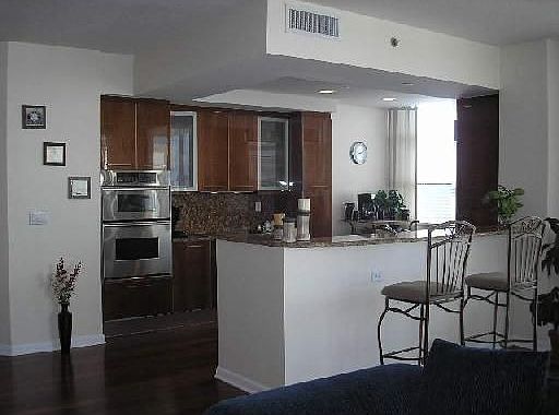 Kitchen/Bar from the living area.
