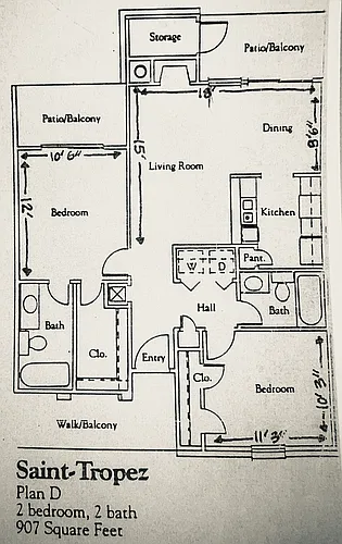 Floor plan Saint Tropez