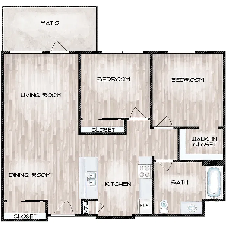 Floor plan 2 Bedroom