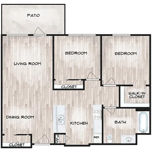 Floor plan 2 Bedroom