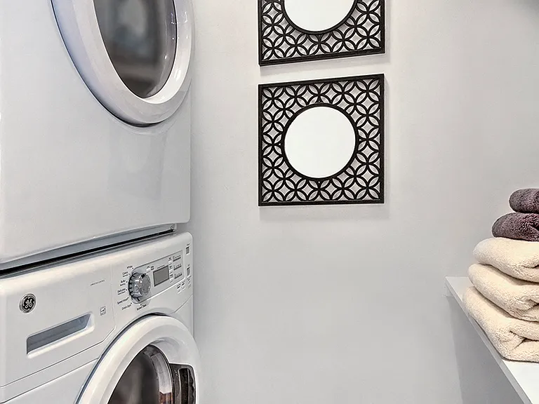 Washer and dryer included