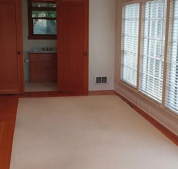 Sun room into bathroom with shower