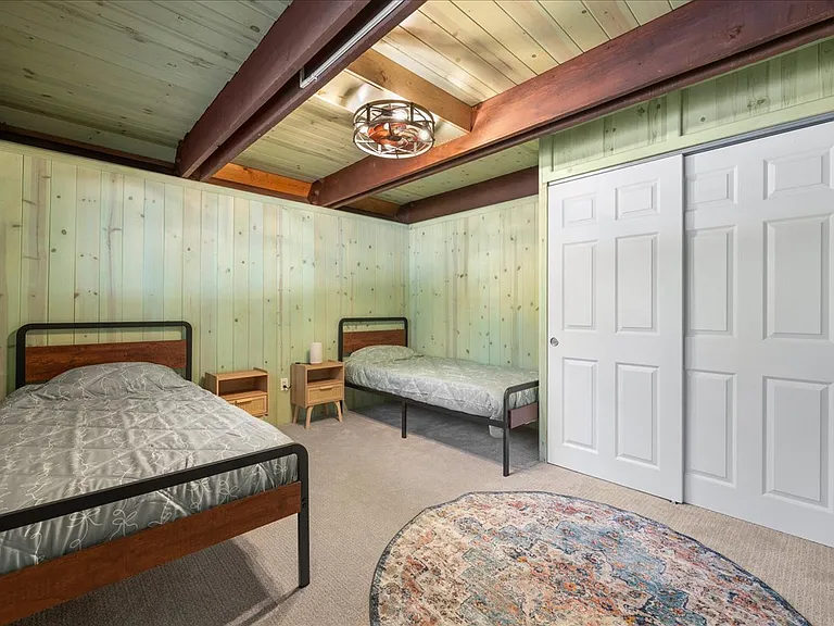 2 Twin XL beds with super comfy memory foam mattresses!