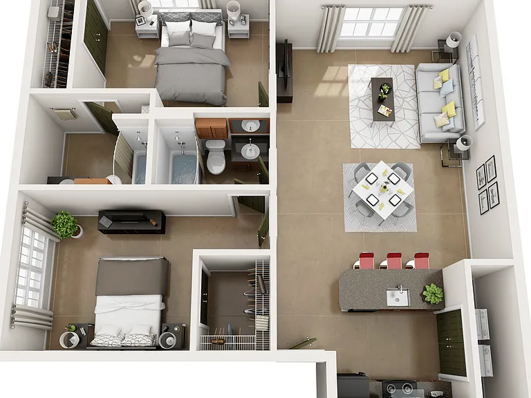 Sequoia (Two Bed, Two Bath) Sequoia (Two Bed, Two Bath)