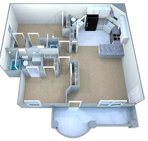 Floor plan Custom Deluxe III- Phase1