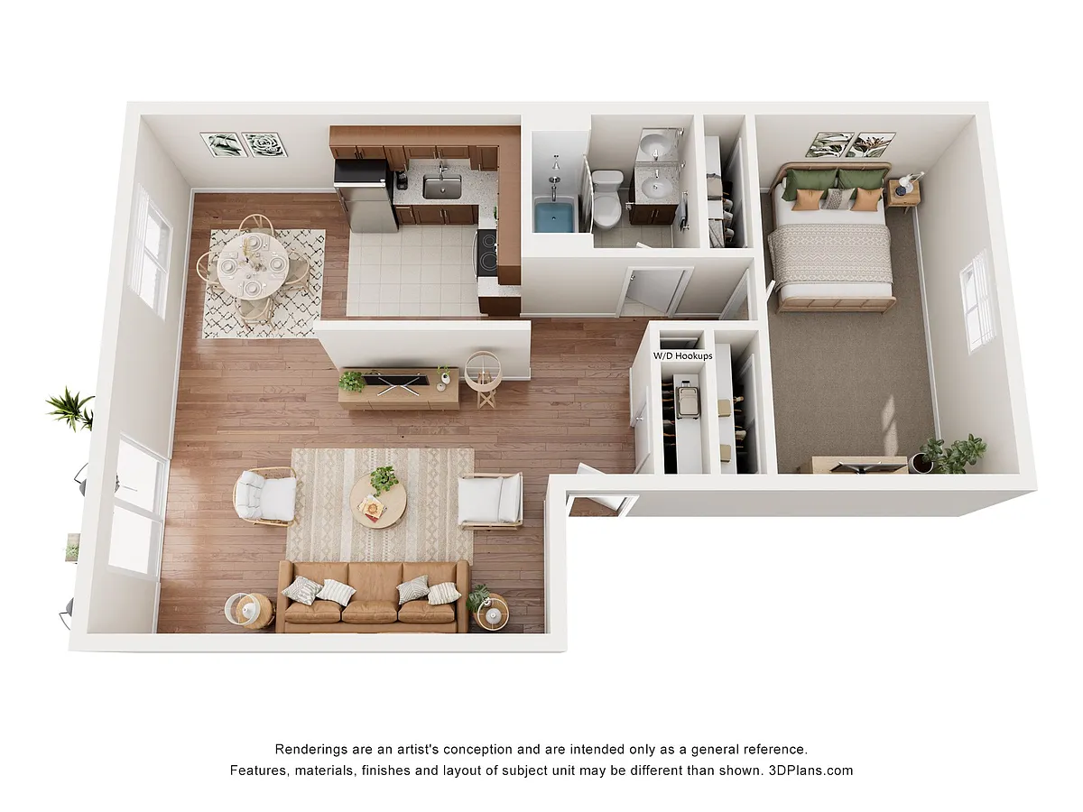 Floor plan One Bedroom