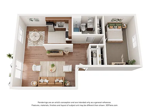 Floor plan One Bedroom