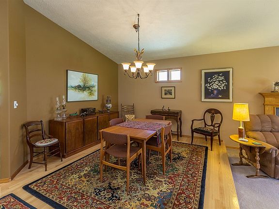 Dining area with hard wood