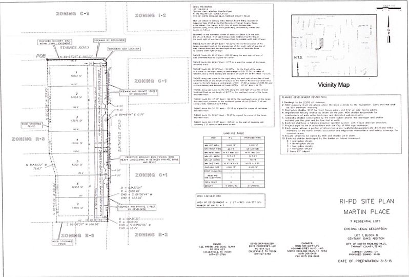 Plat of available lots 3 & 4