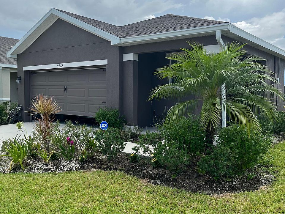 Front view with butterfly garden