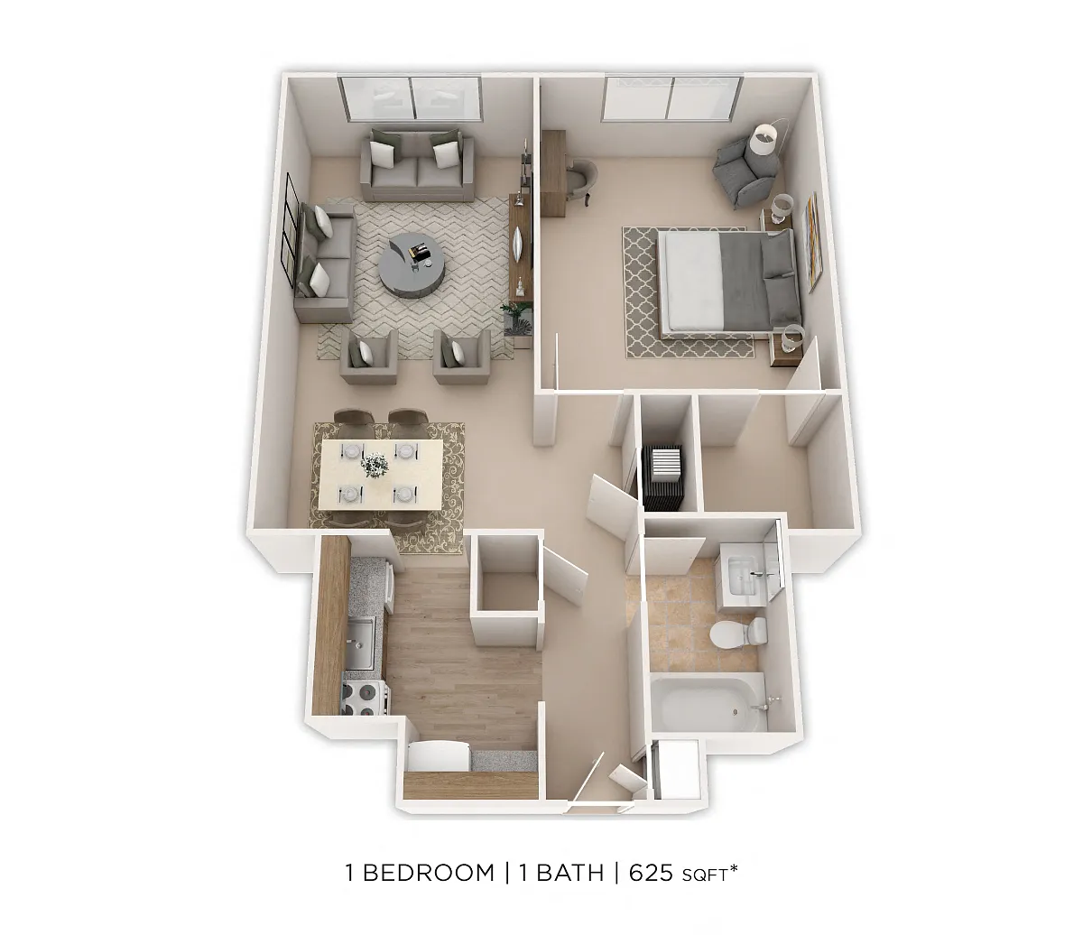Floor plan One Bedroom
