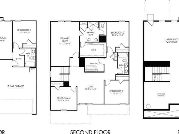 Chatham Basement Plan, Parkside at Grayson