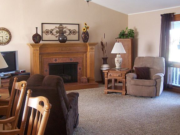 fireplace in living room