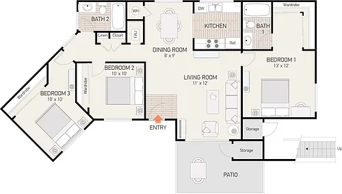 Floor plan Plan E