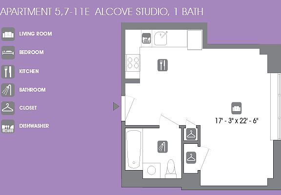 2nd image of 260 W 26th St APT 9E
