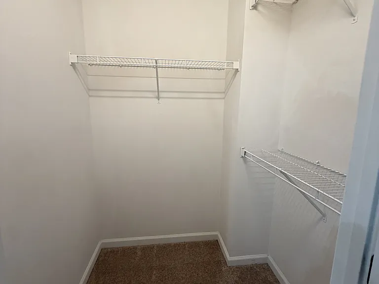 Smaller closet in master bedroom