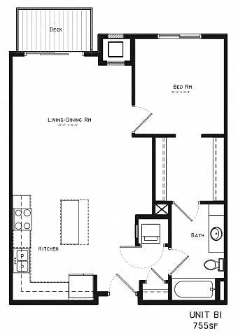 Floor plan One Bedroom