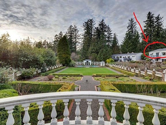 From the HOA mansion; duplex is on the right