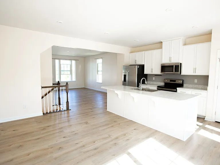 2nd floor - kitchen, dining, living area