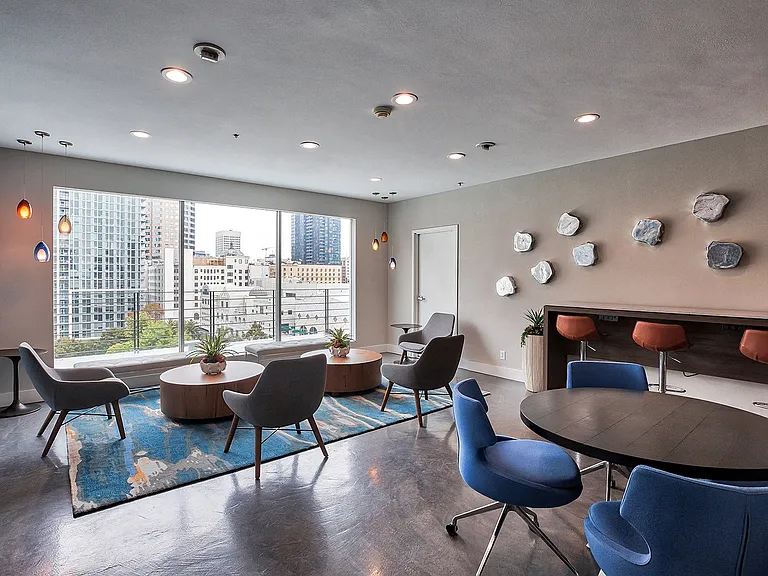 Sky Lounge with views of Downtown LA
