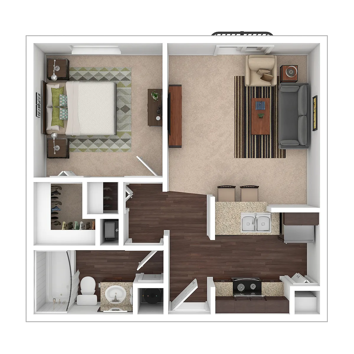 Floor plan A1 River Loft