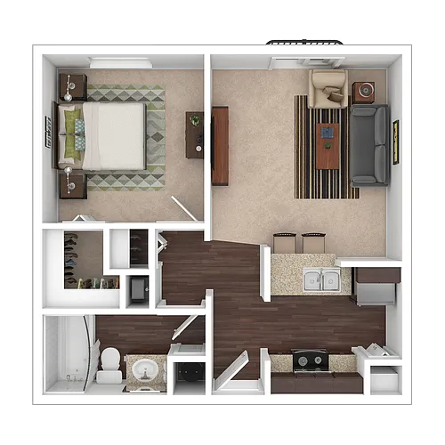 Floor plan A1 River Loft