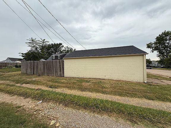 Side of garage