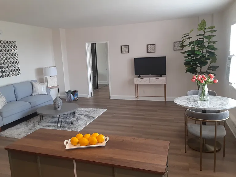 502 Living and dining room, so much natural light!