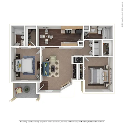 Floor plan 2x2 Mid-Size