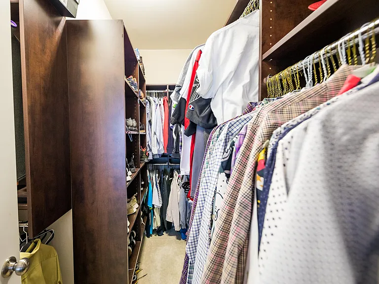 Additional space in closet on right, not pictured