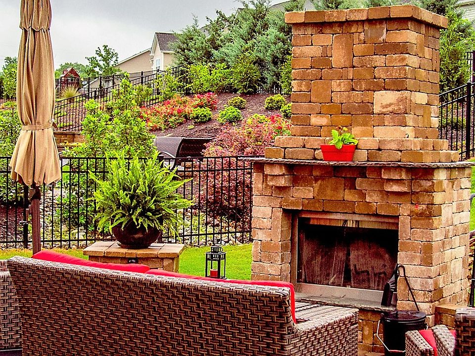 Custom Stone Fireplace