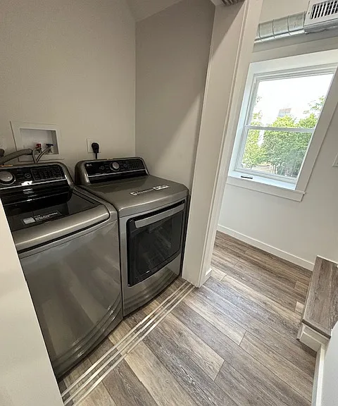 Brand new laundry center with LG washer and dryer on 2nd floor.