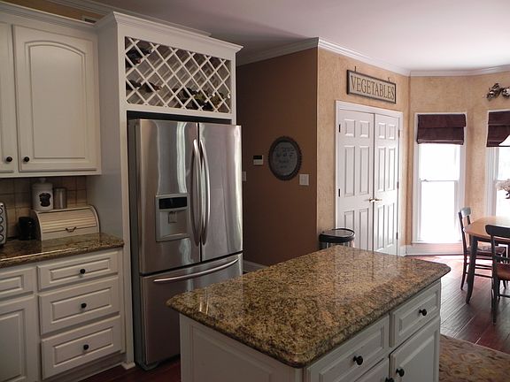 Granite island, wine storage