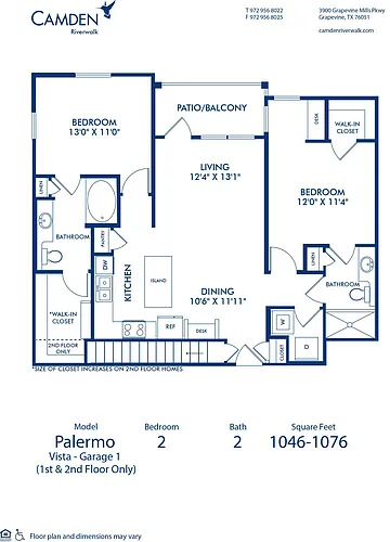 Floor plan Palermo Vista - Garage1