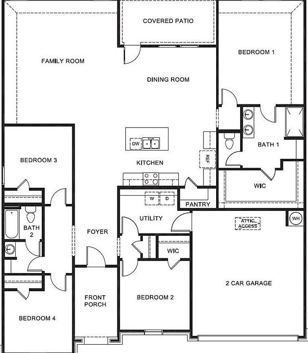 Garland floorplan. All photos shown here may not depict the specified home & features included are for illustration purposes only