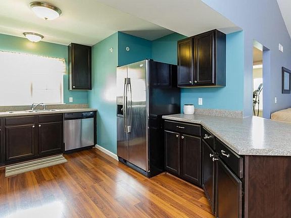 Updated kitchen w/ stainless steel appliances.