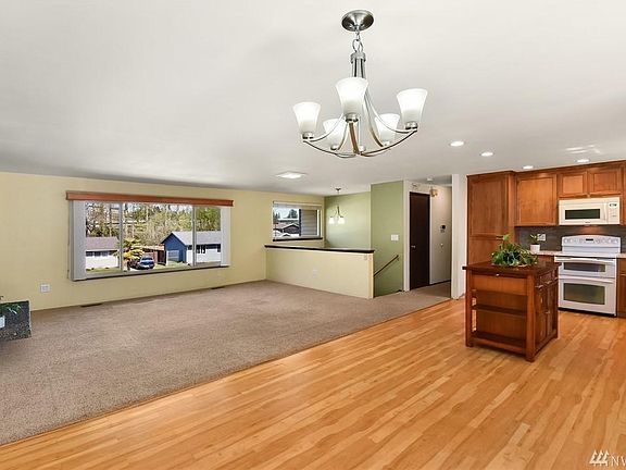 Large living area with fireplace