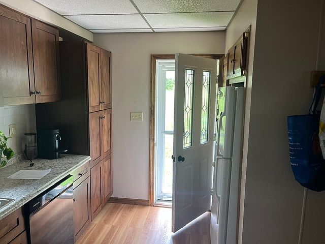 Outside door into kitchen