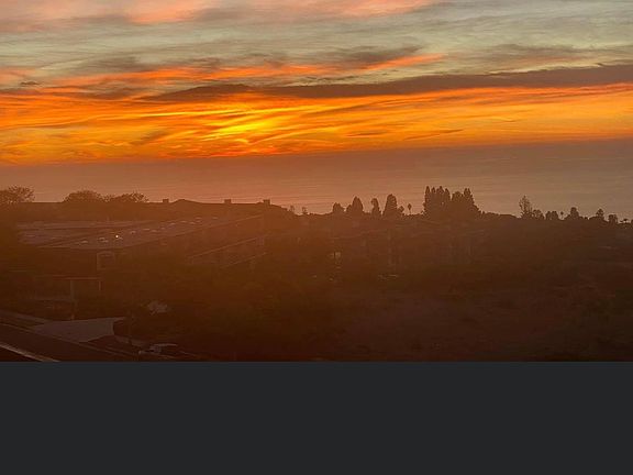 Sunset view from balcony.