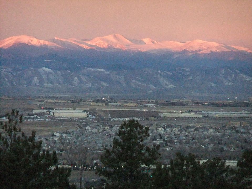 Sunrise view from front room
