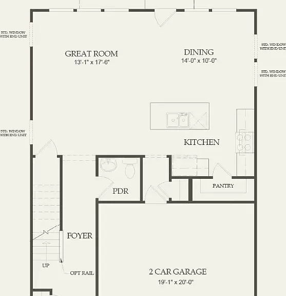 First floor spacious plan
