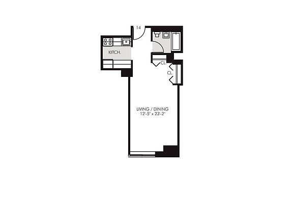 2nd image of 45 Wall St APT 614