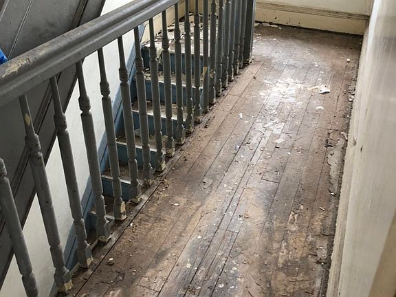 Construction debris cleared