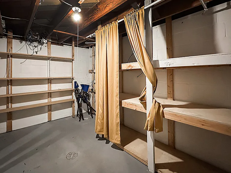 Lower Level Storage Area