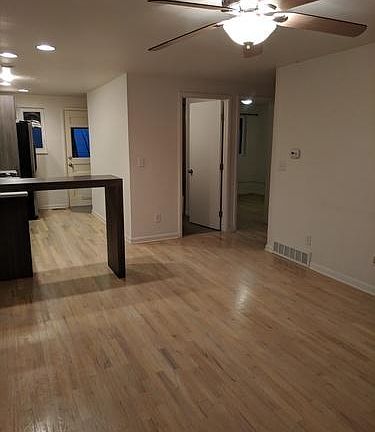 Front Door Looking In, Through Living Room into Kitchen