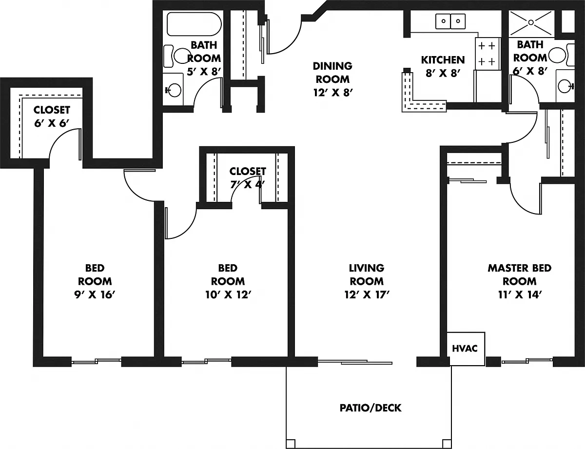 Floor plan 3 Bedroom